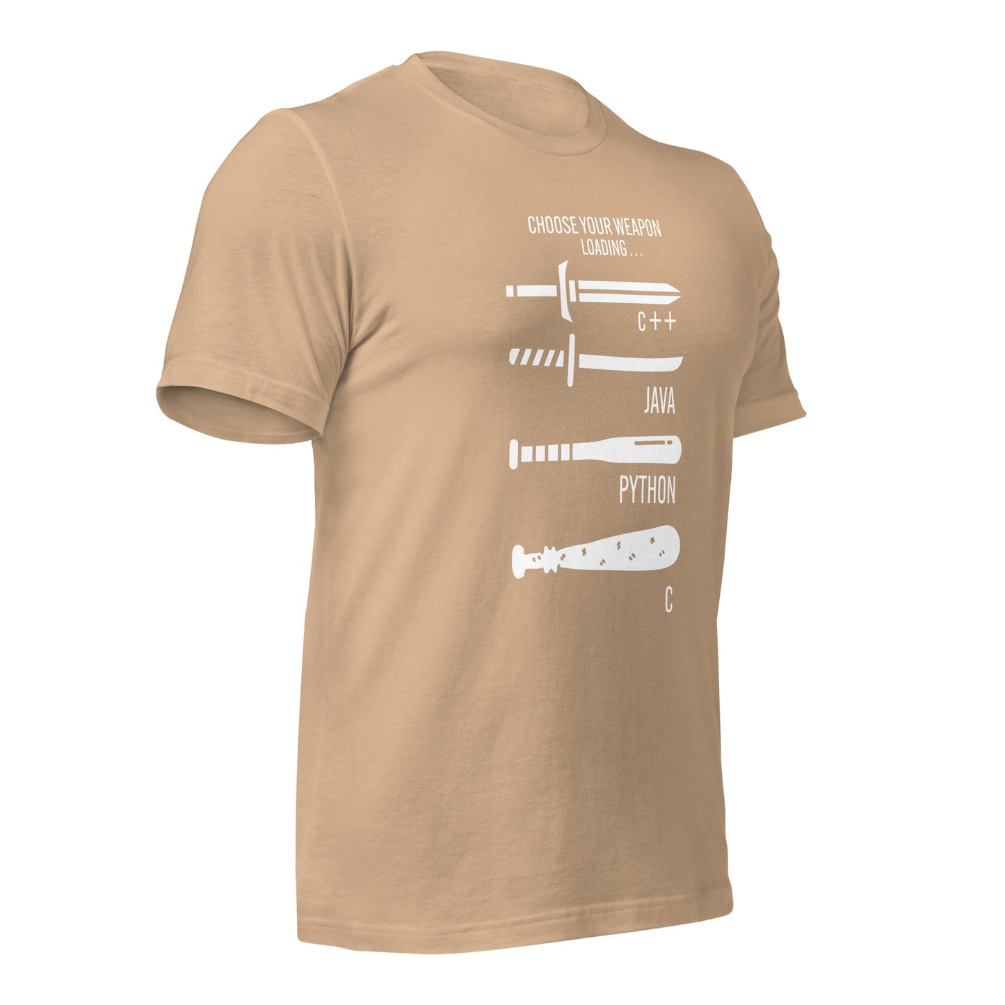 Choose your weapon v1 - Unisex t-shirt by DarkByteGear