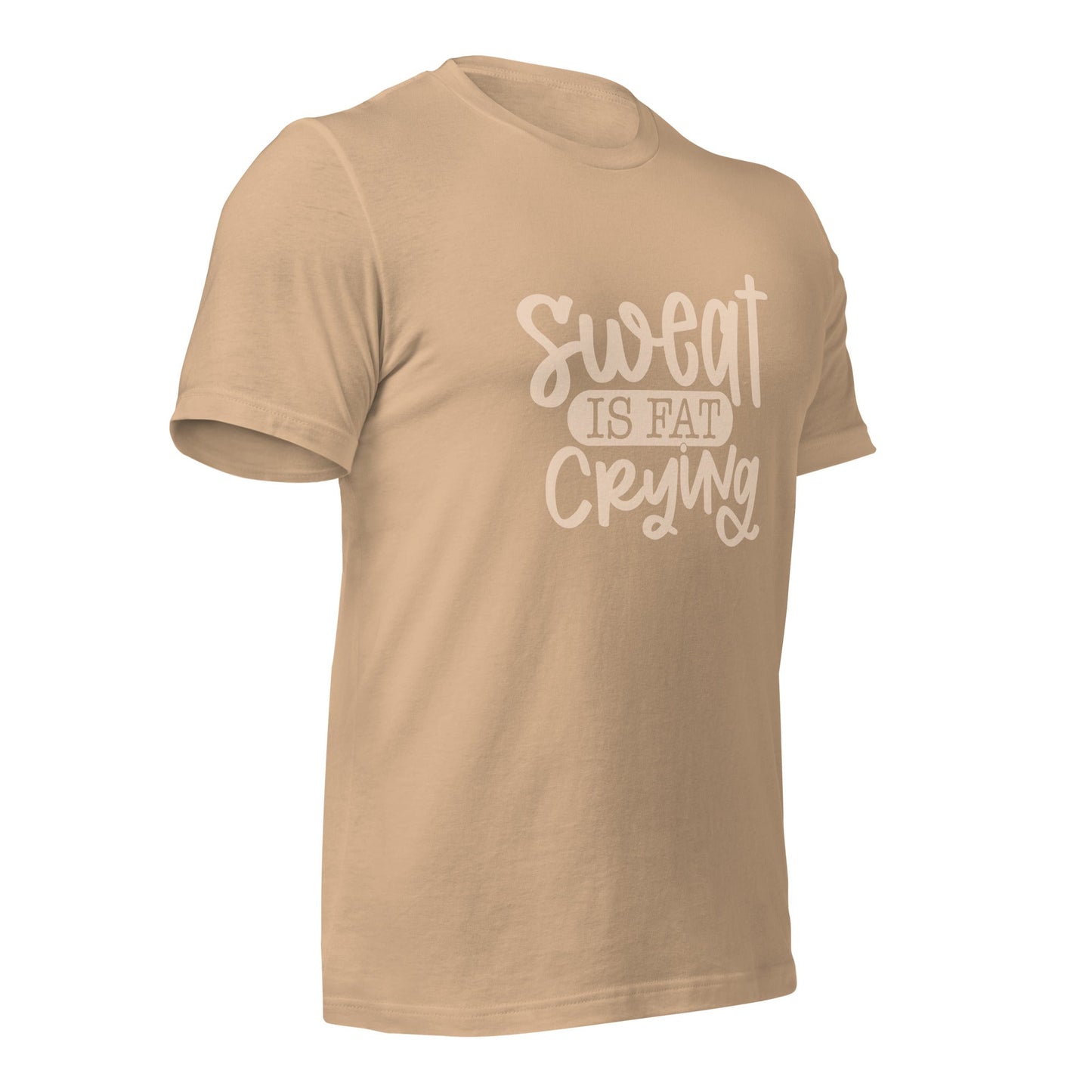 Sweat is fat crying - Unisex t-shirt by DarkByteGear