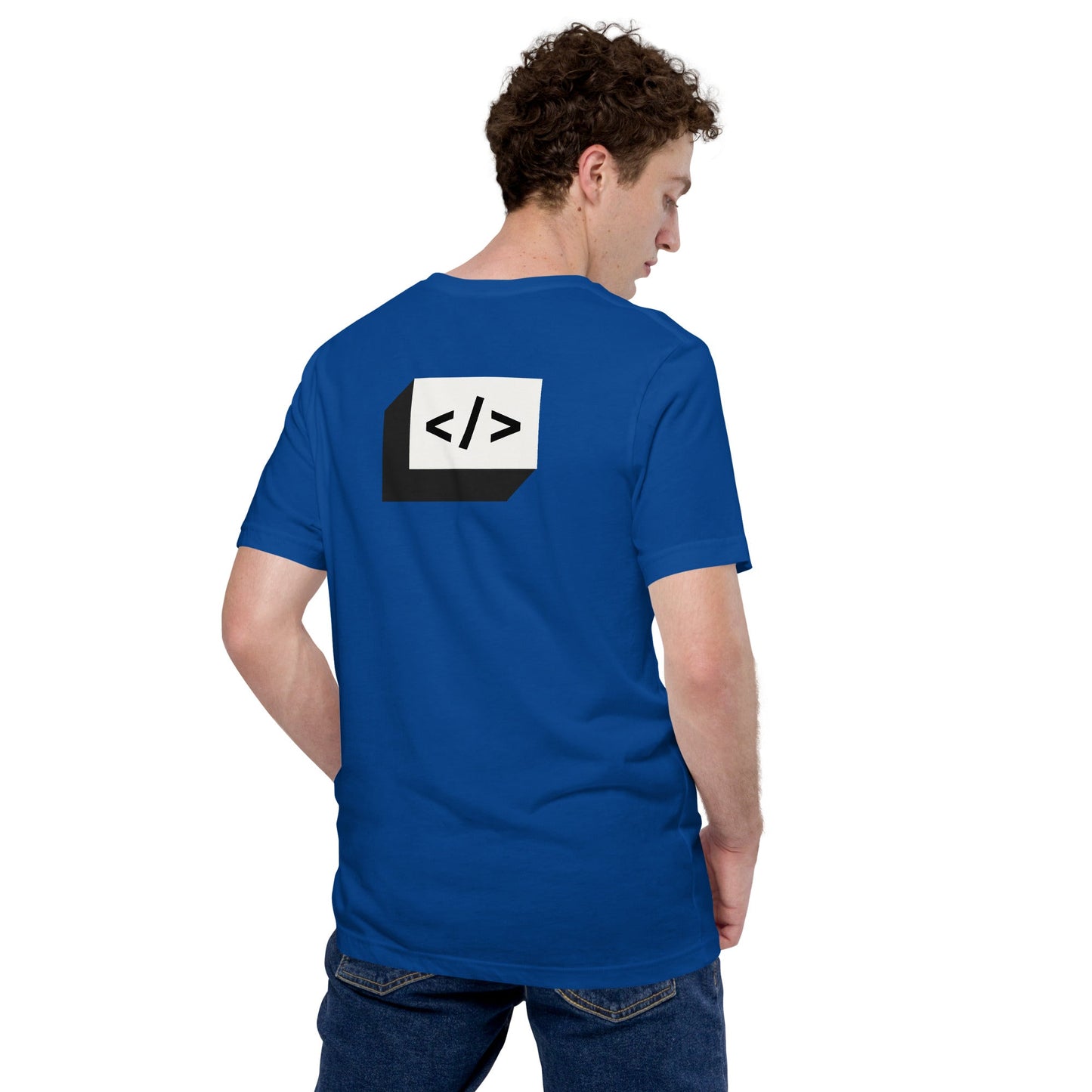 Coder - Unisex t-shirt (back print) by DarkByteGear