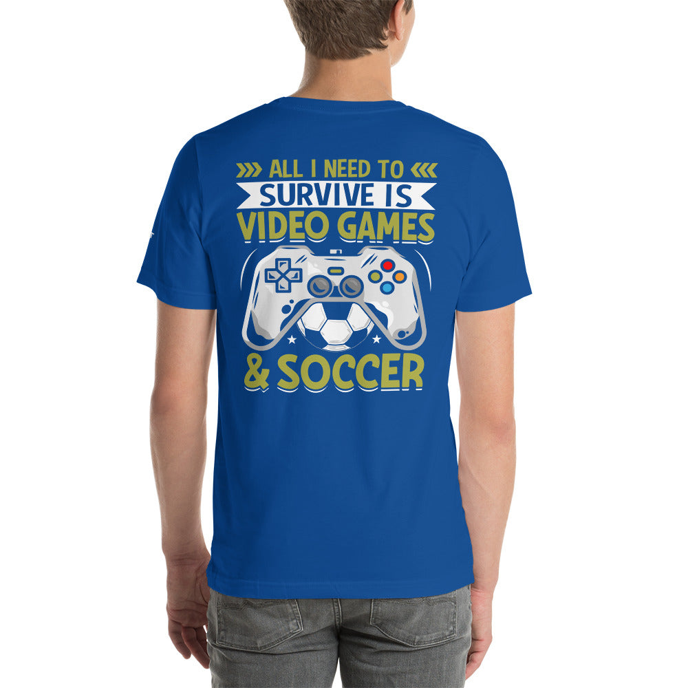 You can't Just Pause a Game Unisex t-shirt ( Back Print ) by DarkByteGear