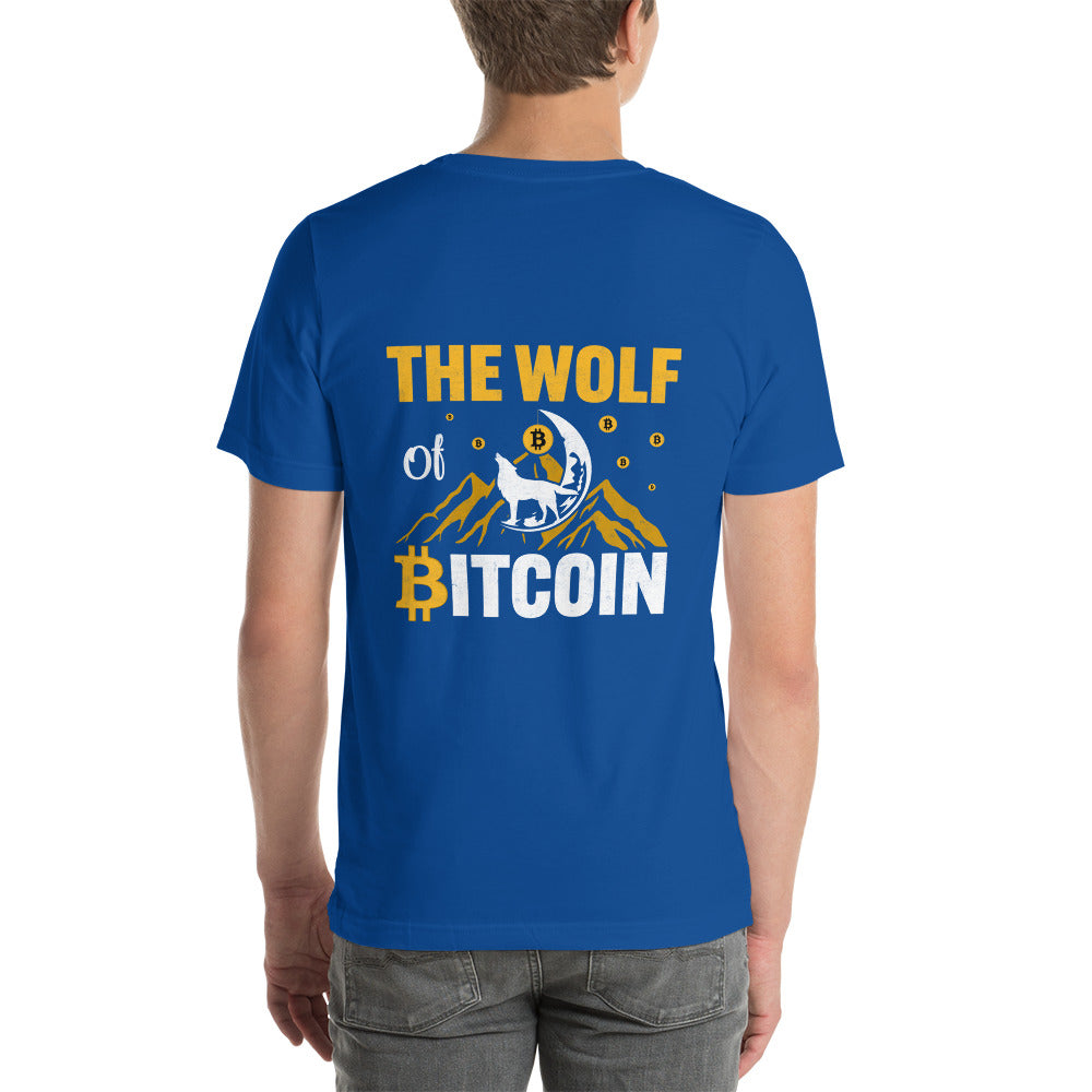 The Wolf of Bitcoin - Unisex t-shirt ( Back Print ) by DarkByteGear