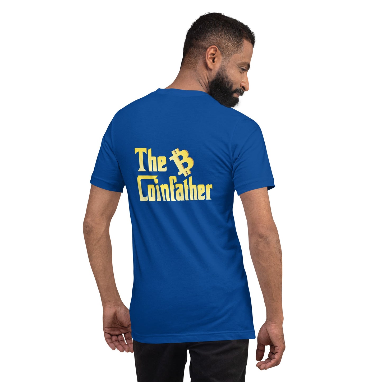 The Bitcoin Father - Unisex t-shirt ( Back Print ) by DarkByteGear