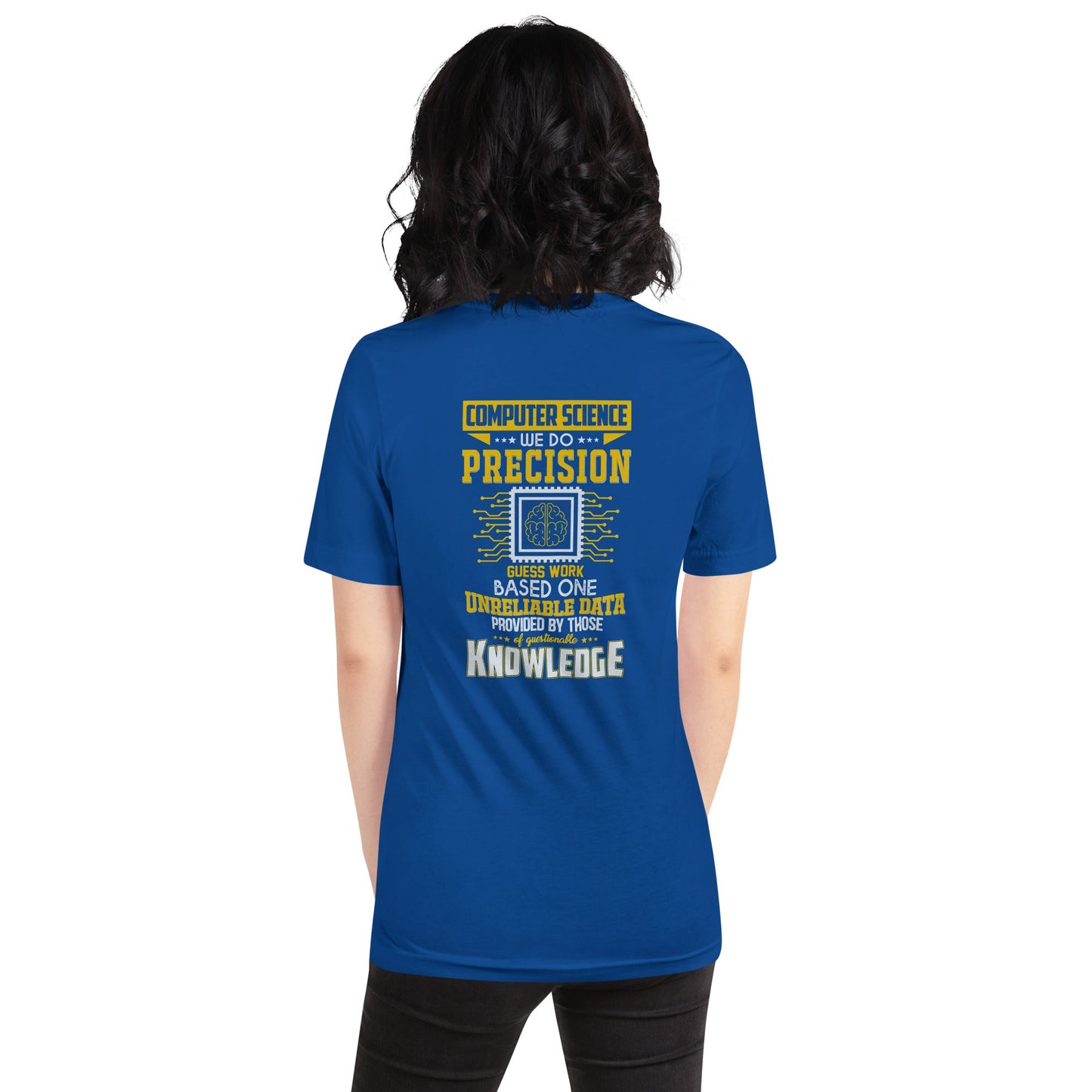Computer Science: We do V1 - Unisex t-shirt ( Back Print ) by DarkByteGear
