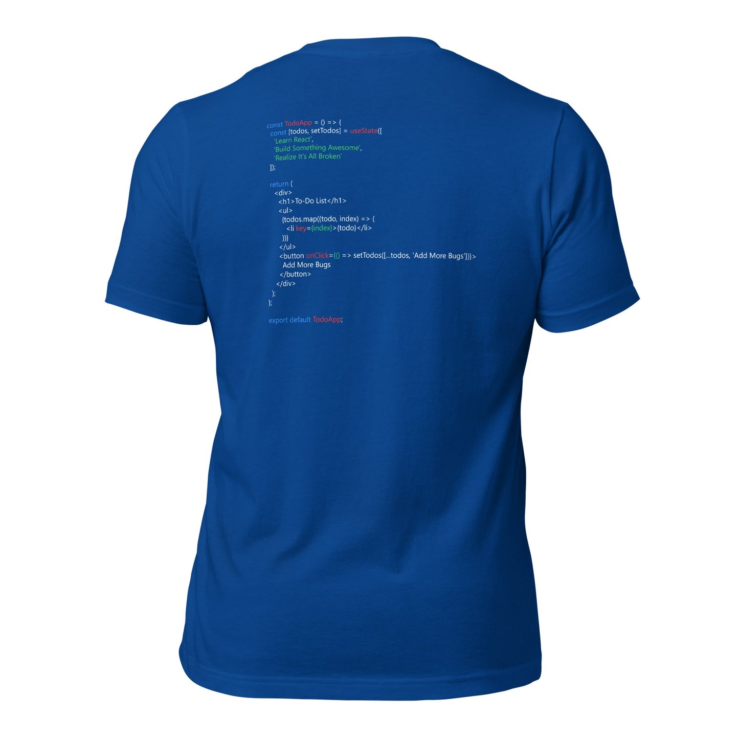 The Classic To-Do List - Unisex t-shirt (back print) by DarkByteGear