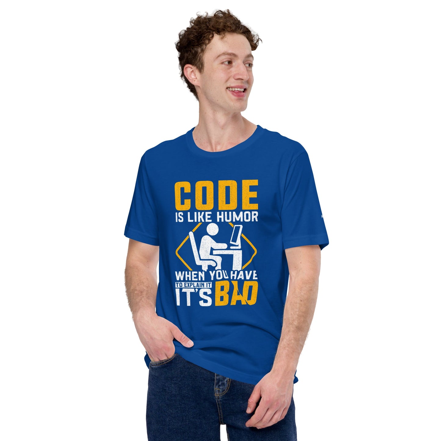Code is like Humor - Unisex t-shirt by DarkByteGear