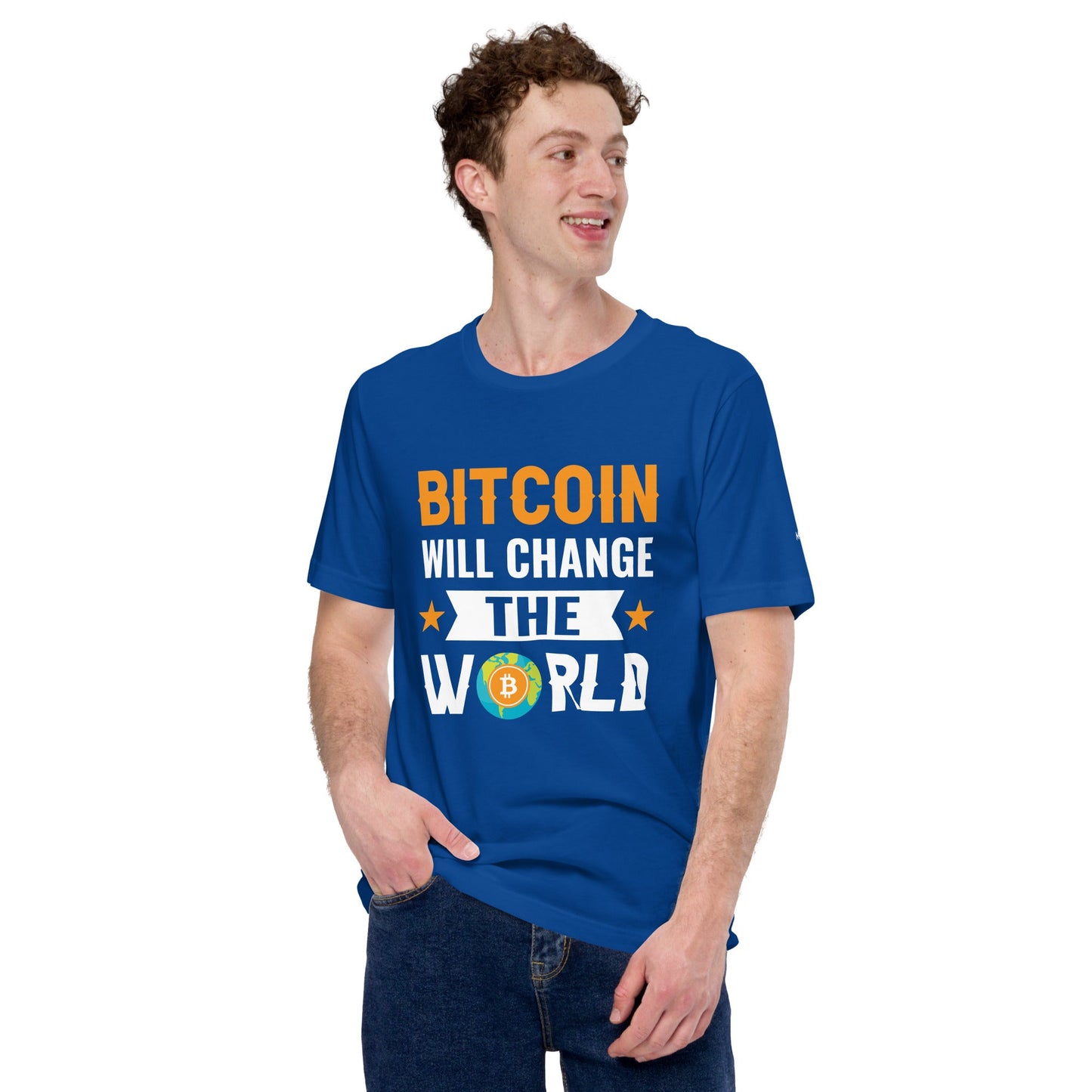 Bitcoin will change the World Unisex t-shirt by DarkByteGear