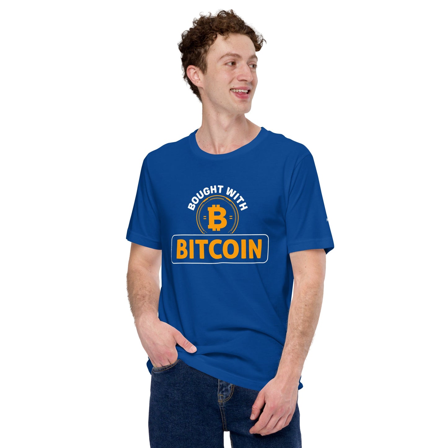 Bought with Bitcoin - Unisex t-shirt by DarkByteGear