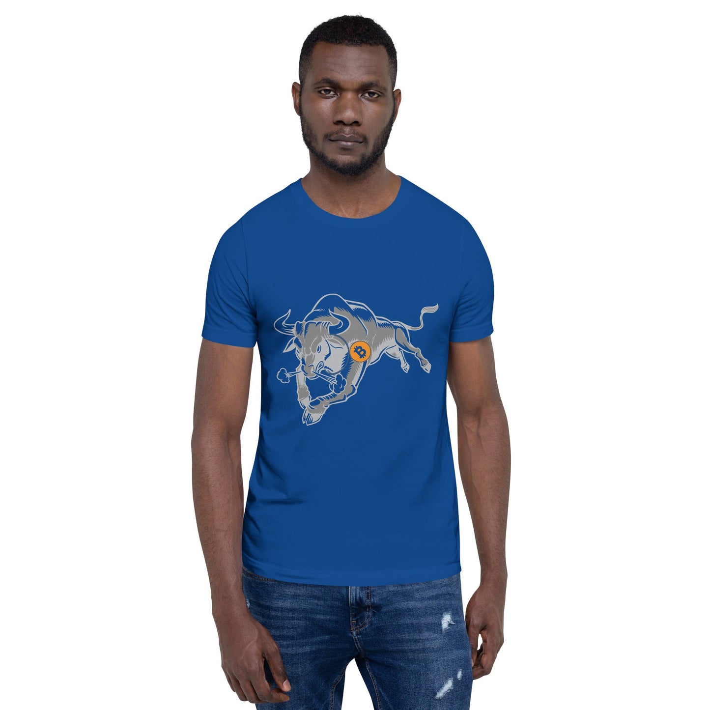 Strong Bitcoin Bull Unisex t-shirt by DarkByteGear