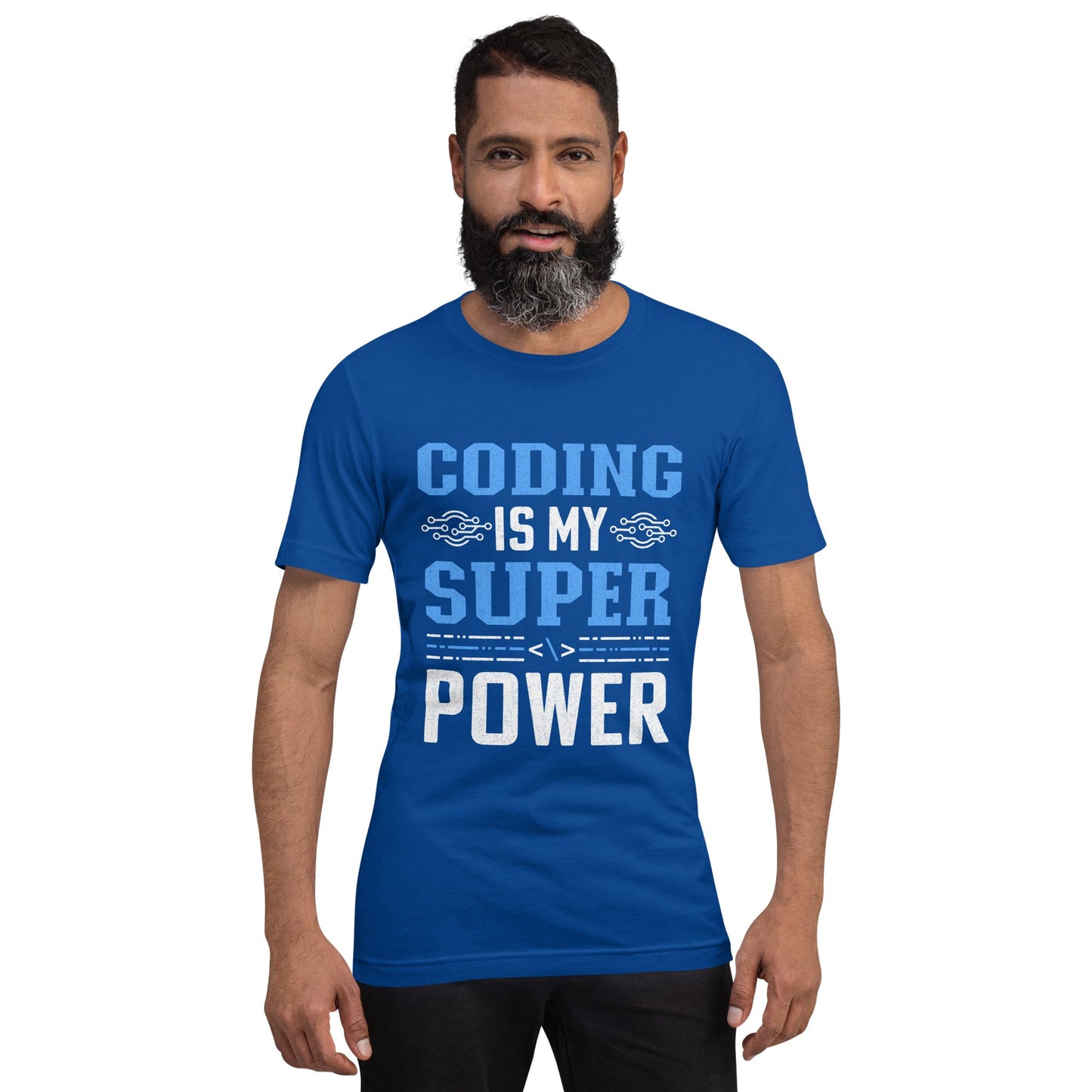 Coding is My Super Power - Unisex t-shirt by DarkByteGear