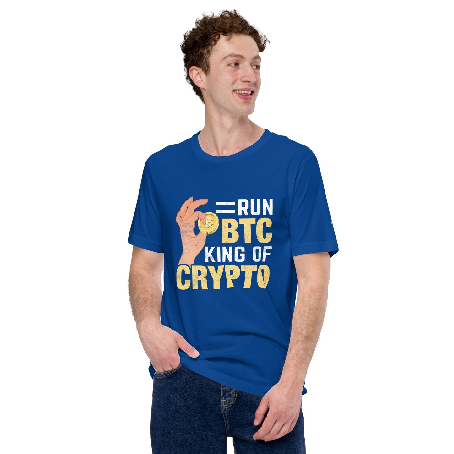 = Run BTC King of BitCoin - Unisex t-shirt by DarkByteGear