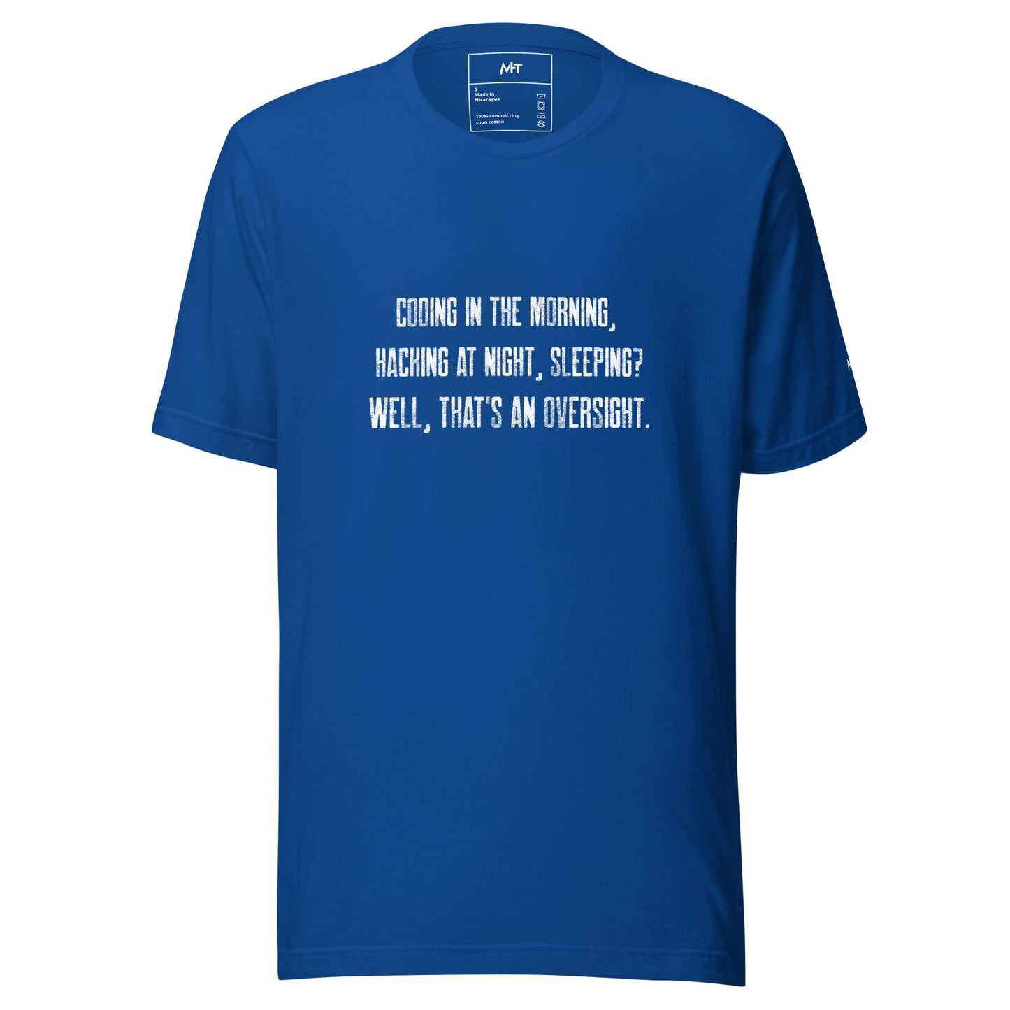 Coding in the morning, hacking at night V1 - Unisex t-shirt by DarkByteGear