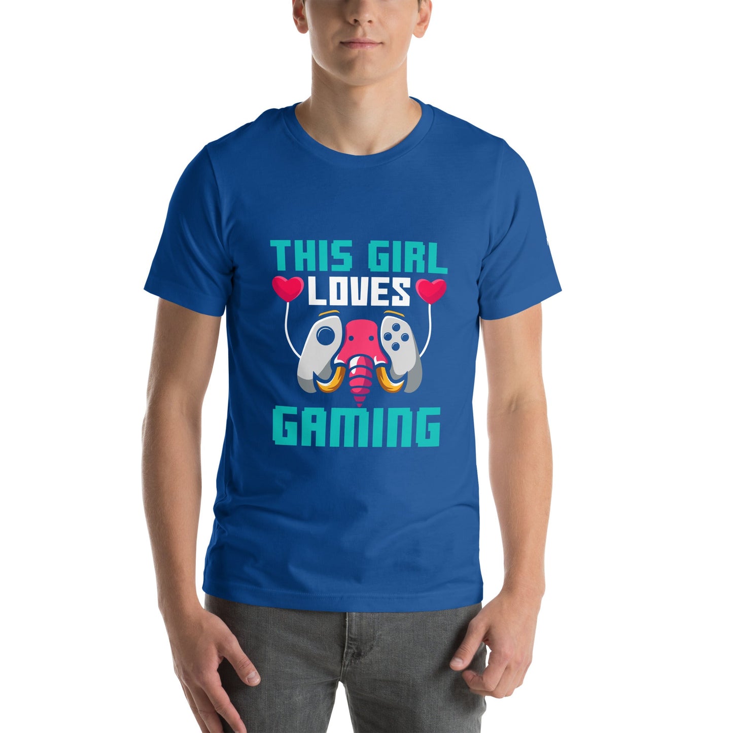 This girl Loves video games ( RiMa ) - Unisex t-shirt by DarkByteGear