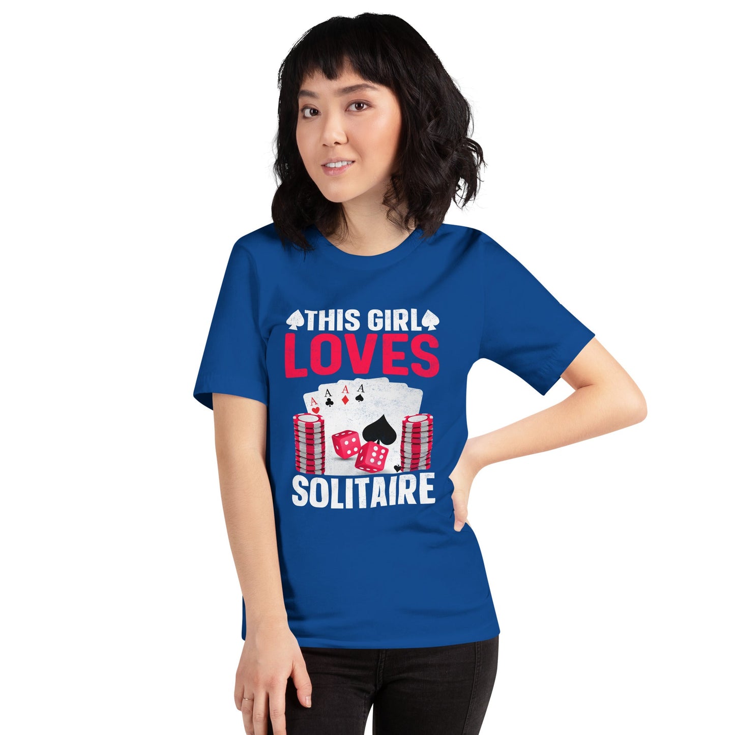 This Girl Loves Solitaire - Unisex t-shirt by DarkByteGear