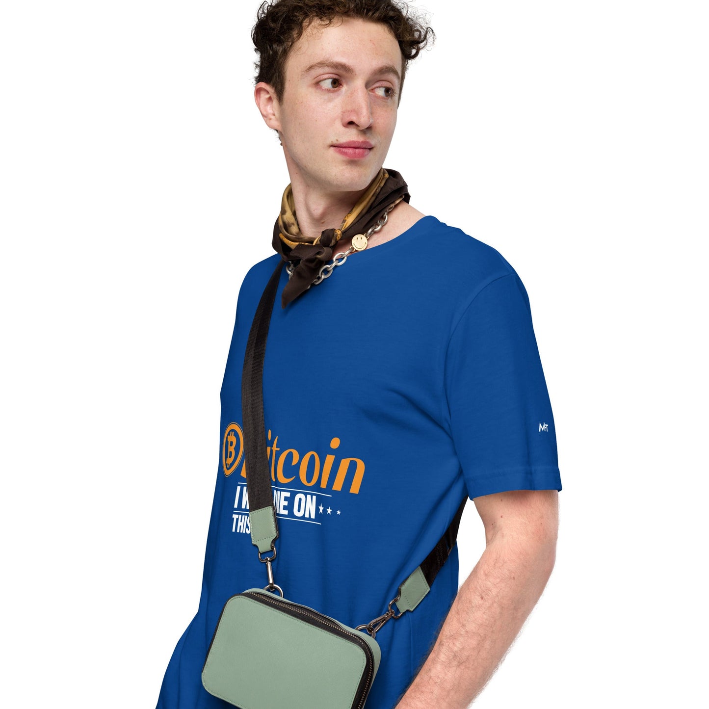 Bitcoin, I will Die on this Hill Unisex t-shirt by DarkByteGear