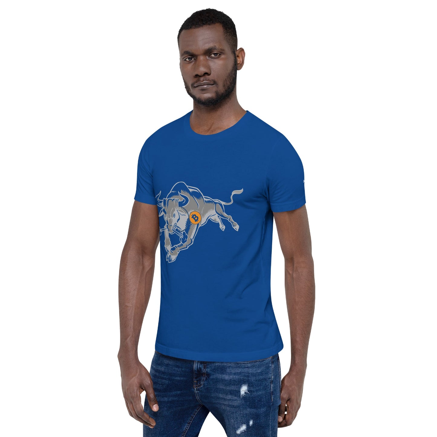 Strong Bitcoin Bull Unisex t-shirt by DarkByteGear
