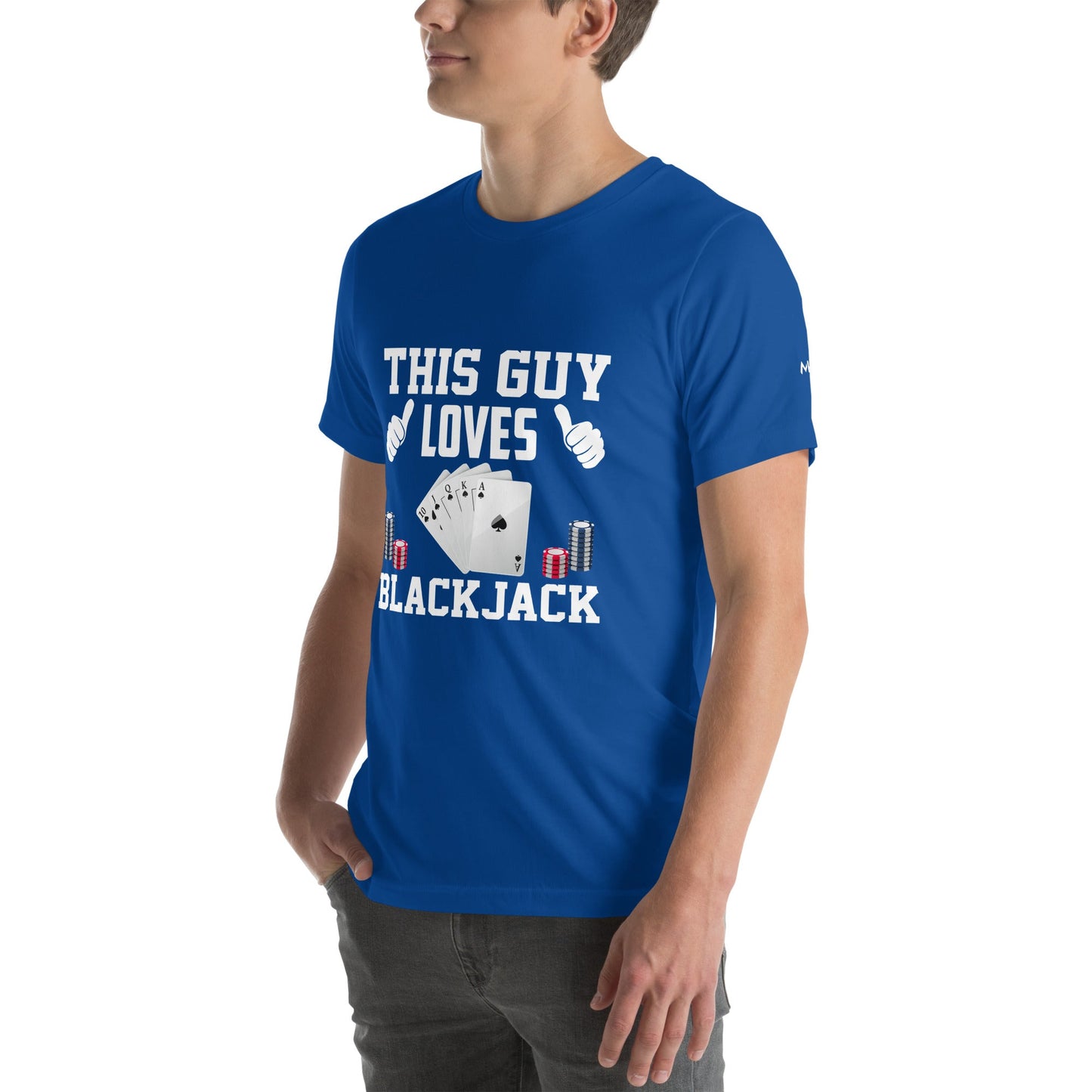 This Guy Loves Black Jack V1 - Unisex t-shirt by DarkByteGear