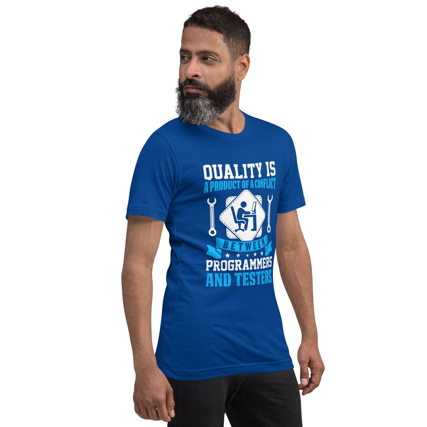 Quality is a Product of a conflict -Unisex t-shirt by DarkByteGear