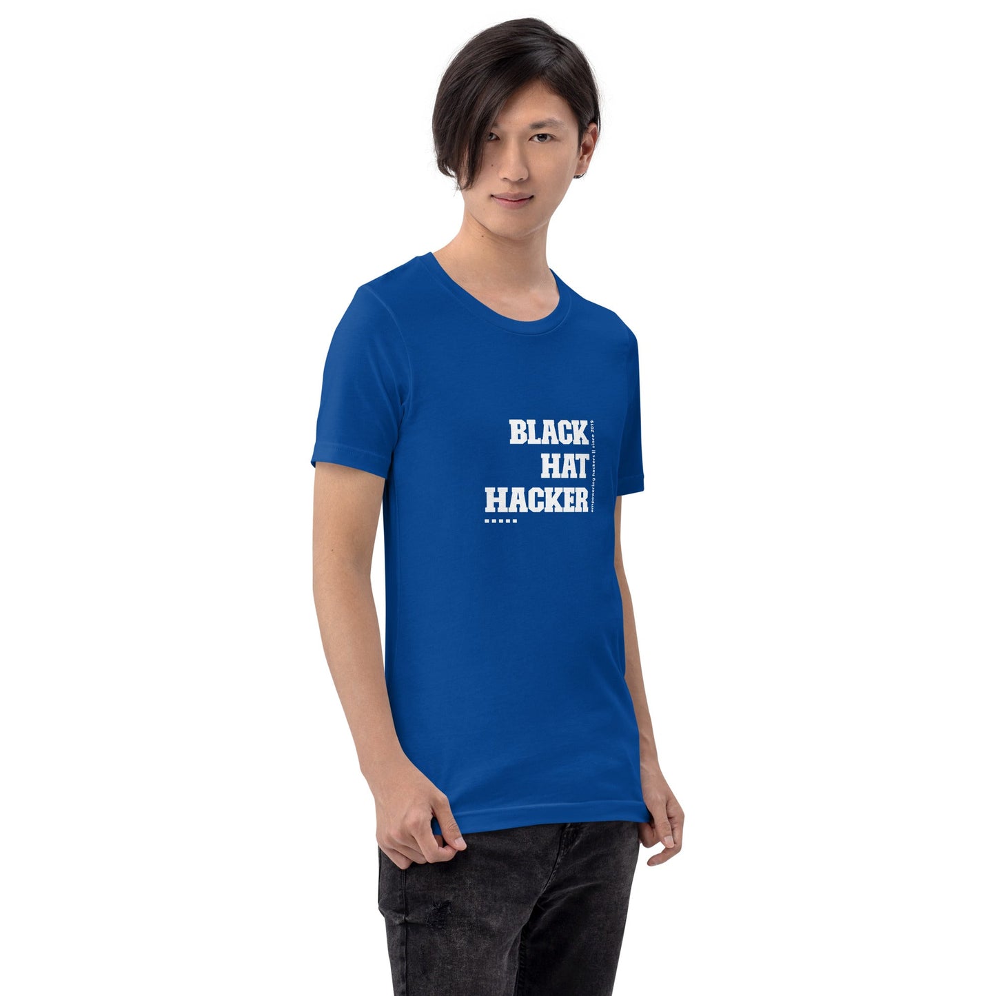 Black Hat Hacker V4 Unisex t-shirt by DarkByteGear