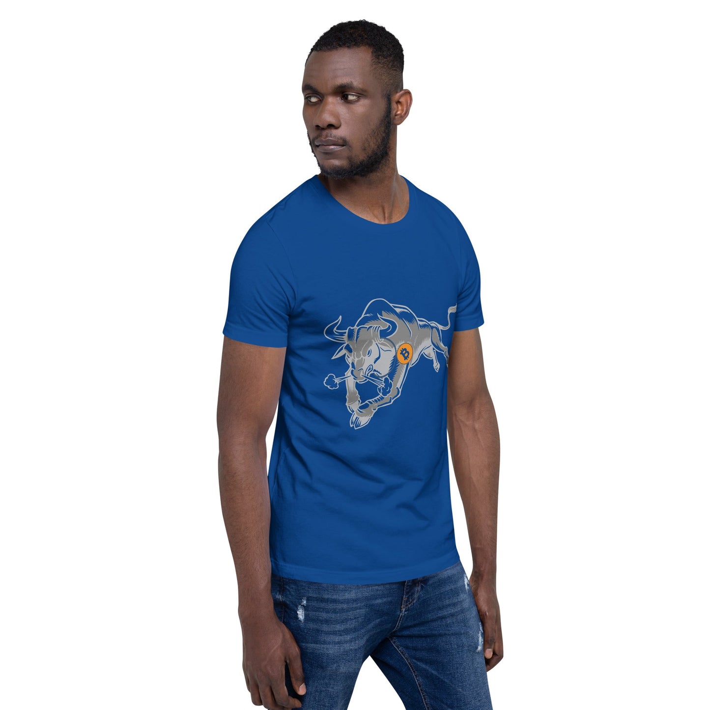 Strong Bitcoin Bull Unisex t-shirt by DarkByteGear