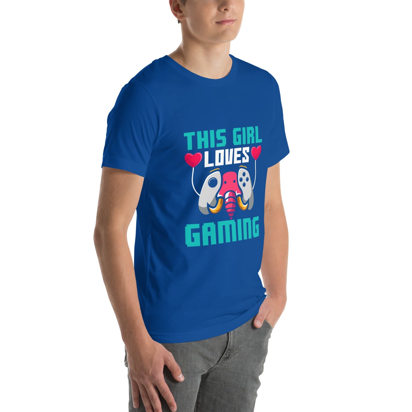 This girl Loves video games ( RiMa ) - Unisex t-shirt by DarkByteGear