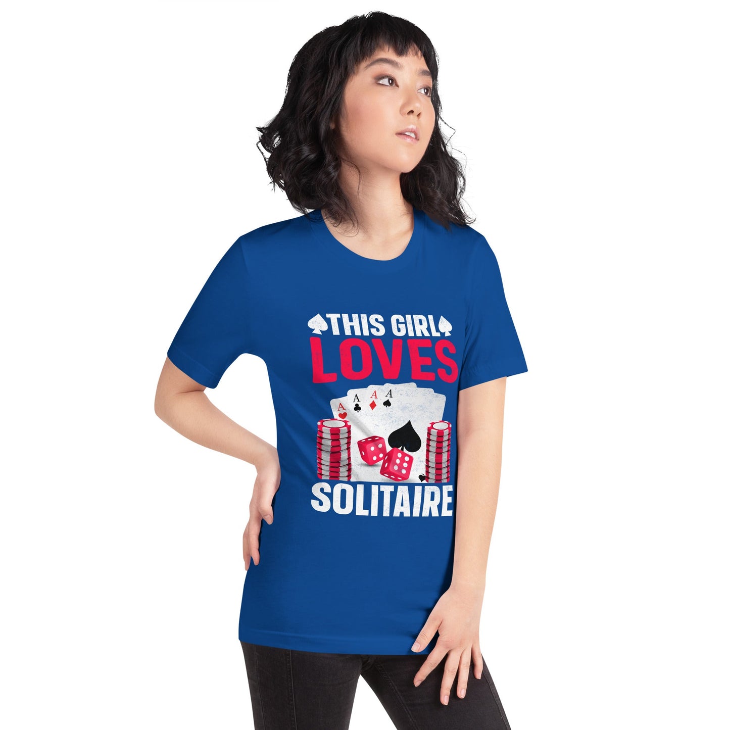 This Girl Loves Solitaire - Unisex t-shirt by DarkByteGear