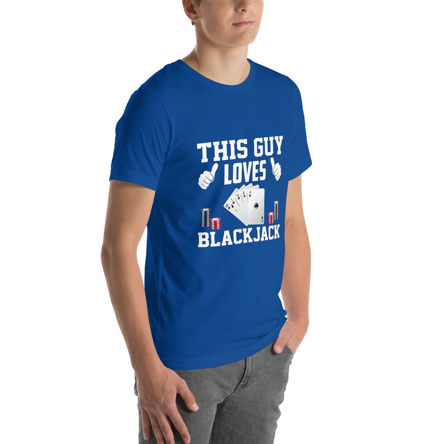This Guy Loves Black Jack V1 - Unisex t-shirt by DarkByteGear