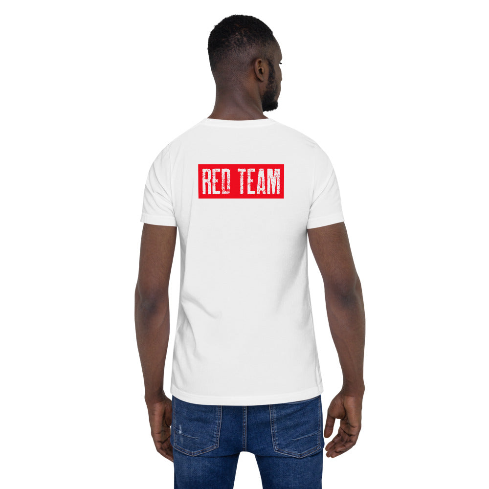 Cyber Security Red Team V1 - Short-Sleeve Unisex T-Shirt (back print) by DarkByteGear