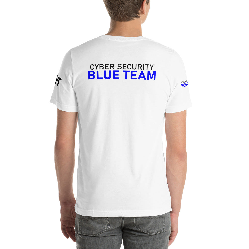 Cyber Security Blue team V4 - Short-sleeve unisex t-shirt (back print) by DarkByteGear
