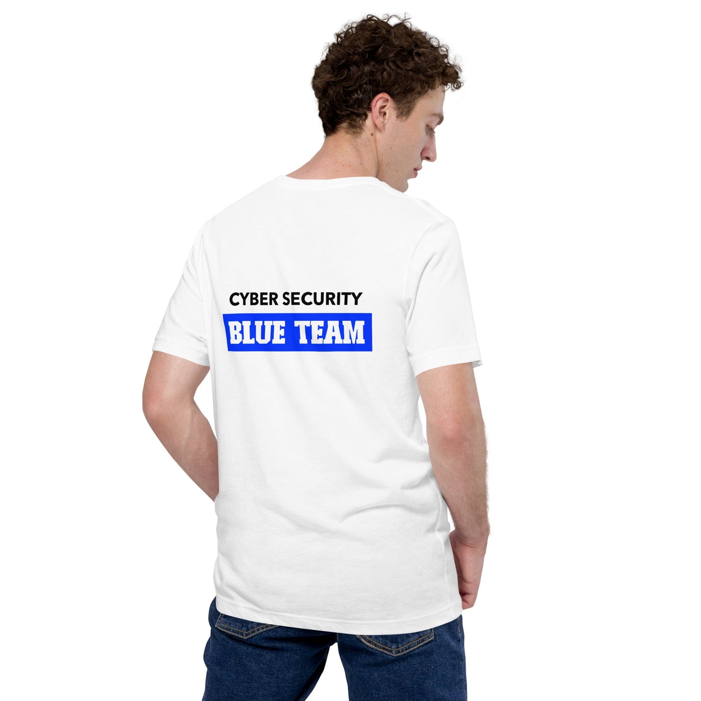 Cyber Security Blue Team V10 - Unisex t-shirt ( Back Print ) by DarkByteGear