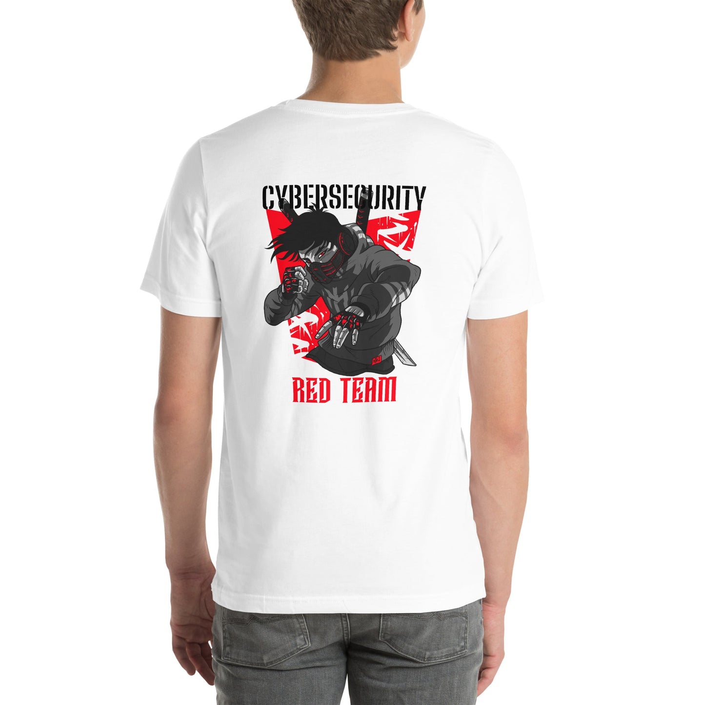 Cyber Security Red Team V3 - Unisex t-shirt ( Back Print ) by DarkByteGear