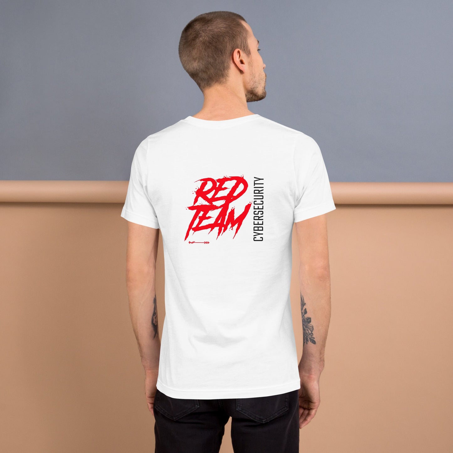 Cyber Security Red Team V6 - Unisex t-shirt ( Back Print ) by DarkByteGear