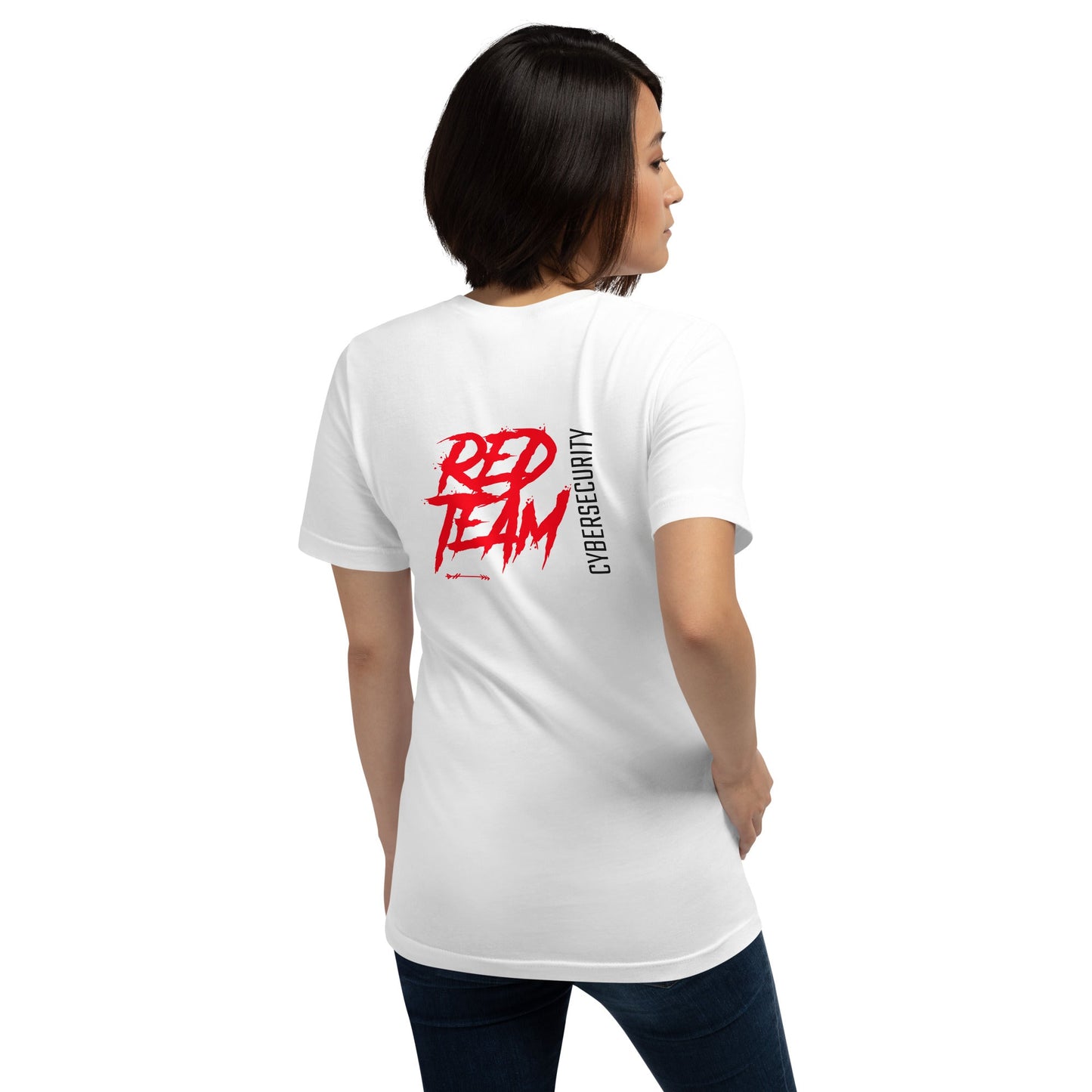 Cyber Security Red Team V6 - Unisex t-shirt ( Back Print ) by DarkByteGear