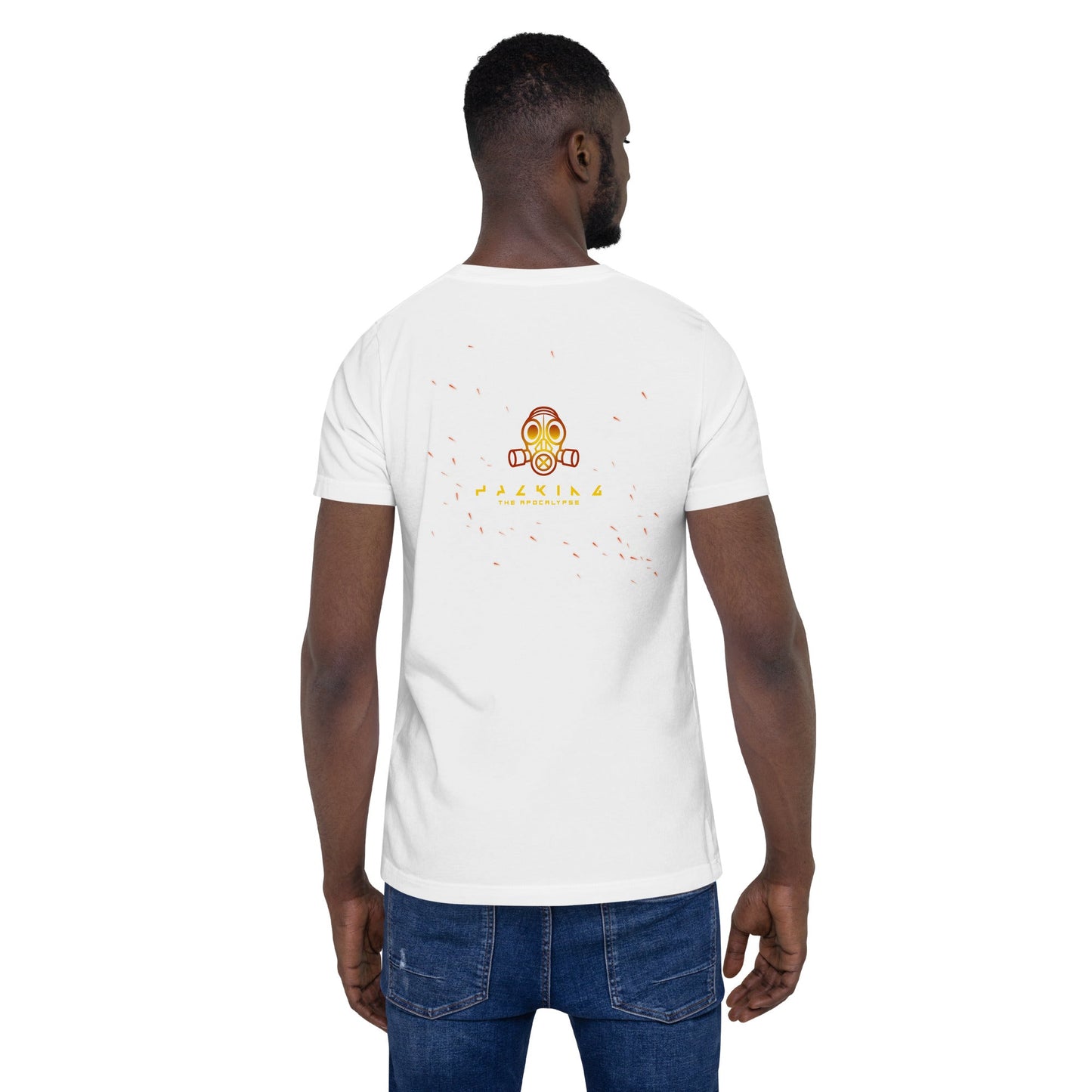 Hacking the apocalypse - Unisex t-shirt ( Back Print ) by DarkByteGear