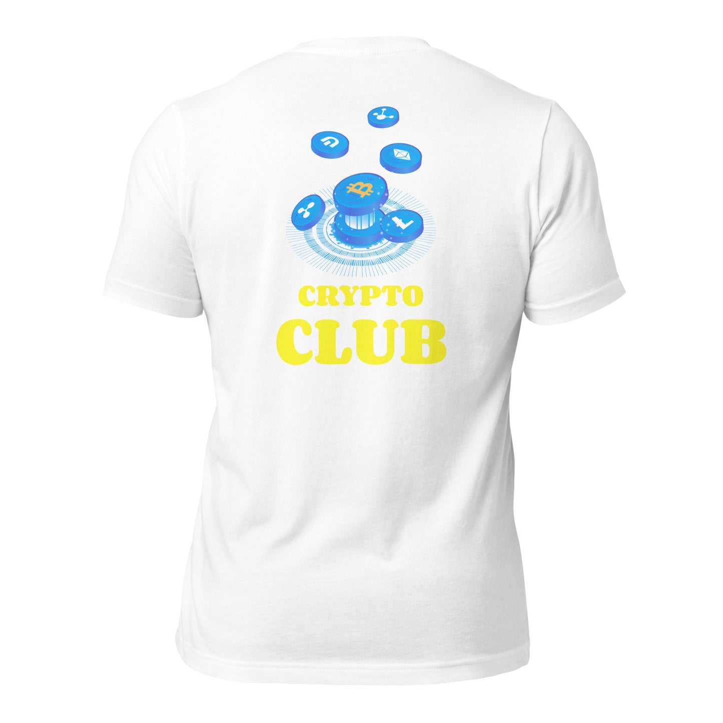 Crypto Club - Unisex t-shirt ( Back Print ) by DarkByteGear