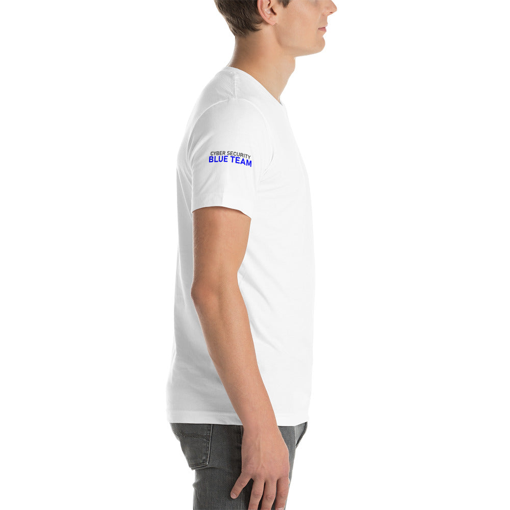 Cyber Security Blue team V4 - Short-sleeve unisex t-shirt (back print) by DarkByteGear