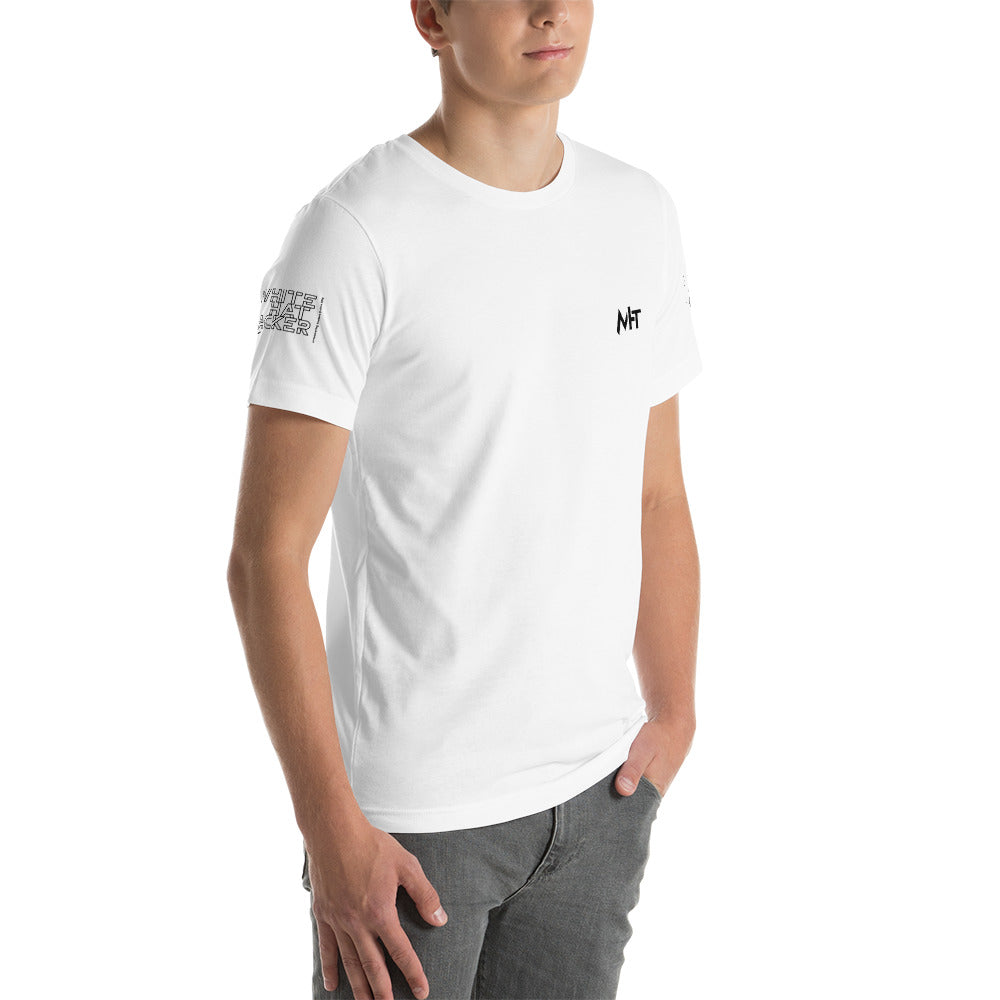 White Hat Hacker - Short-Sleeve Unisex T-Shirt (all sides print) by DarkByteGear