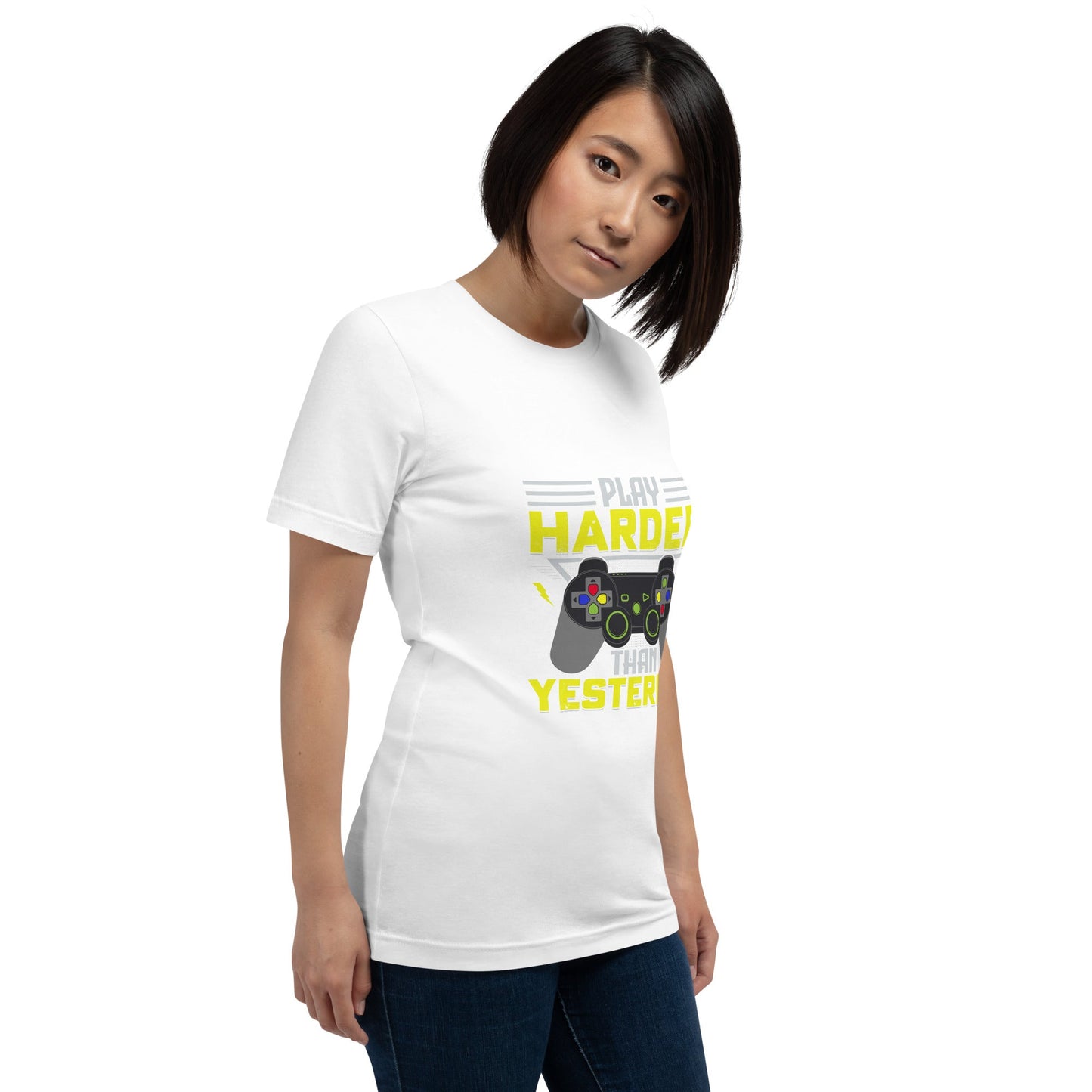 Play harder than Yesterday - Unisex t-shirt by DarkByteGear