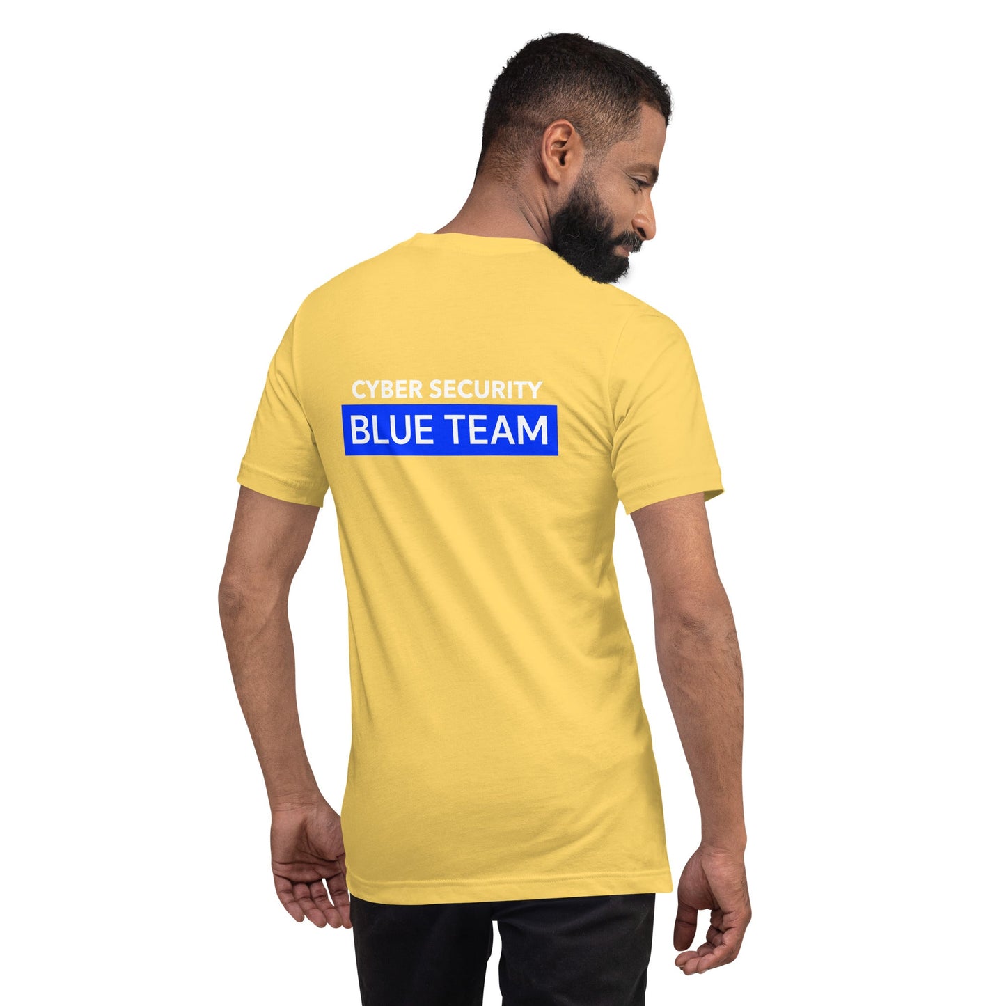 Cyber Security Blue Team V7 - Unisex T-shirt ( Back Print ) by DarkByteGear