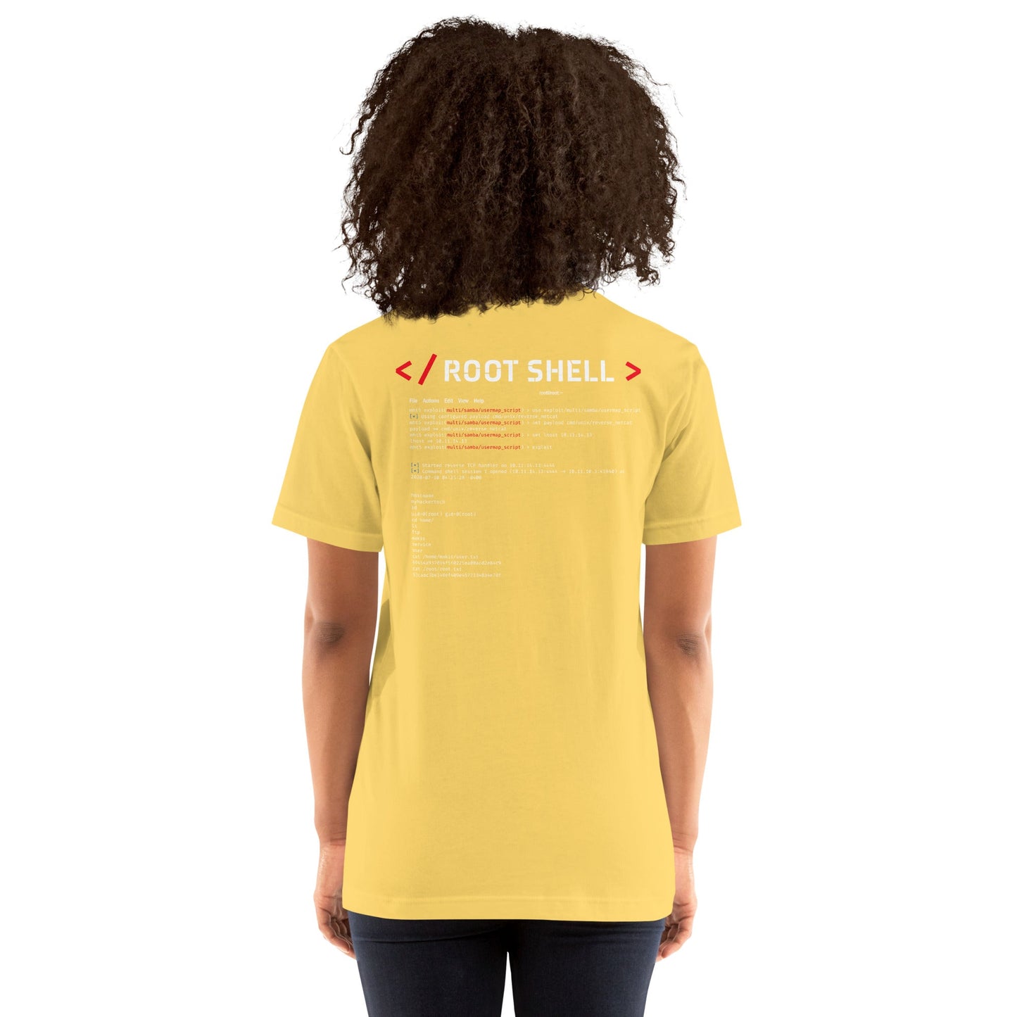 Root Shell - Unisex t-shirt ( Back Print ) by DarkByteGear