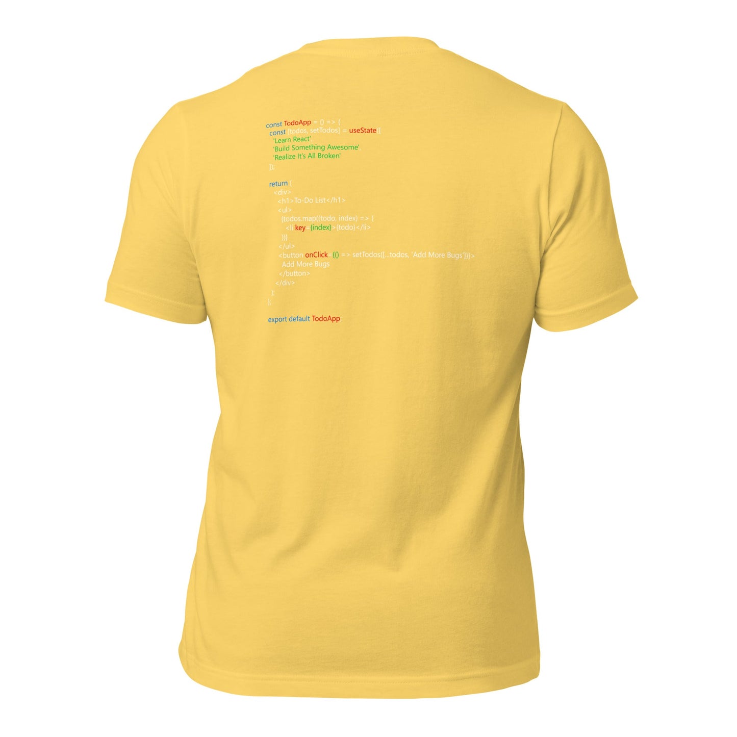 The Classic To-Do List - Unisex t-shirt (back print) by DarkByteGear
