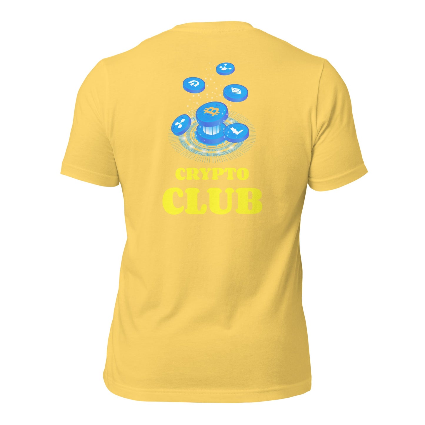Crypto Club - Unisex t-shirt ( Back Print ) by DarkByteGear
