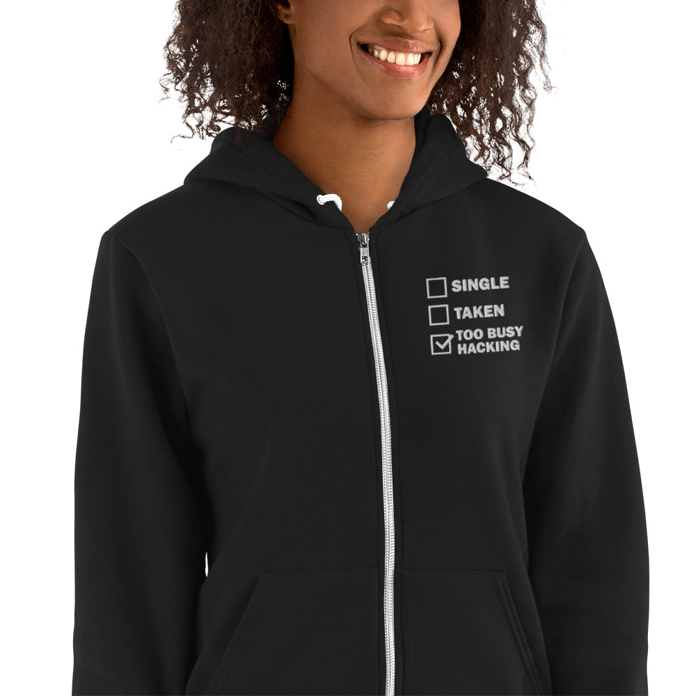 Too busy hacking - Hoodie sweater by DarkByteGear