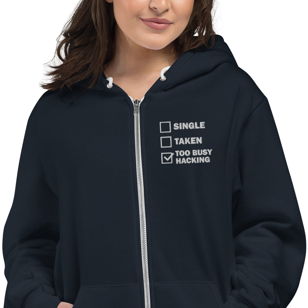 Too busy hacking - Hoodie sweater by DarkByteGear
