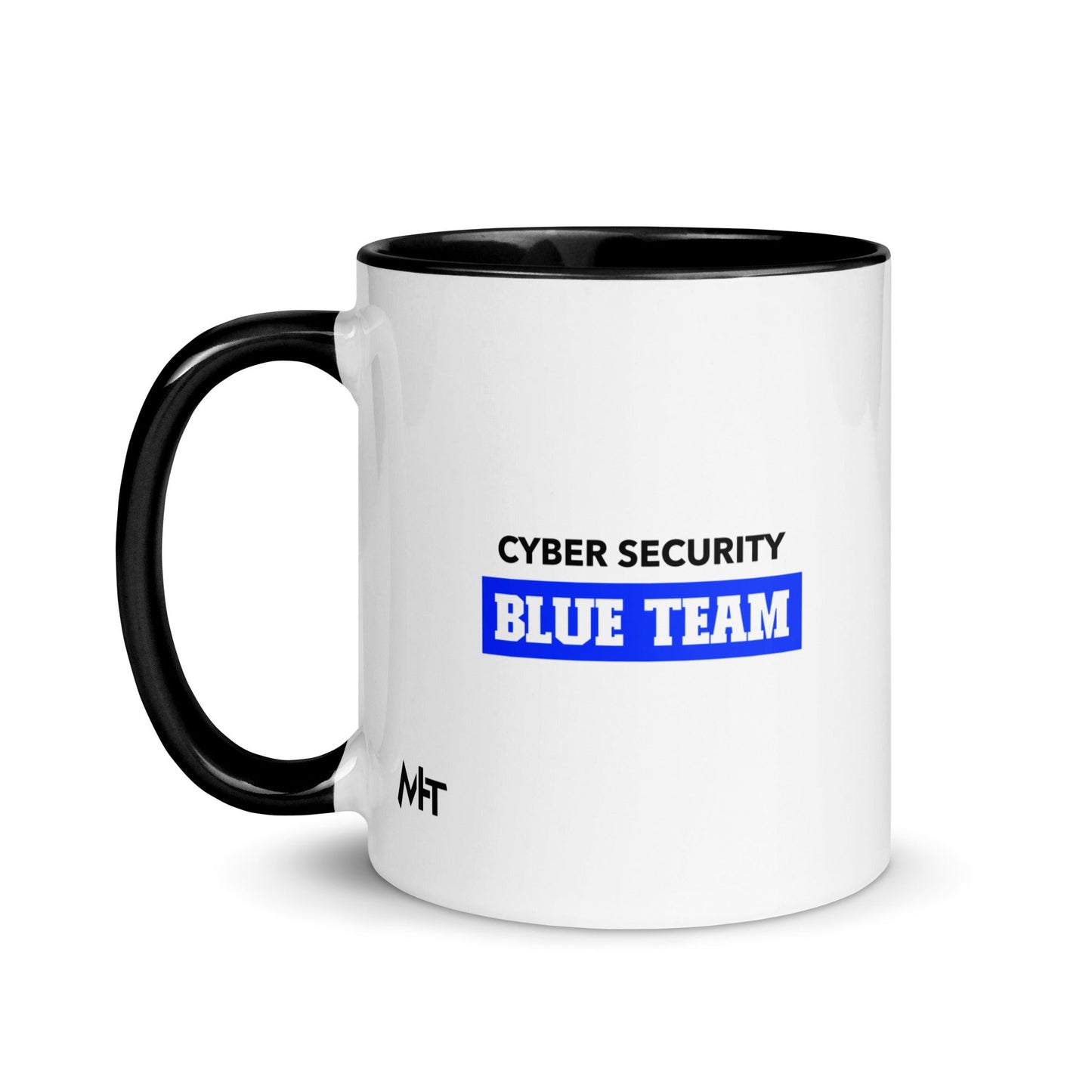 Cyber Security Blue Team V10 - Mug with Color Inside by DarkByteGear