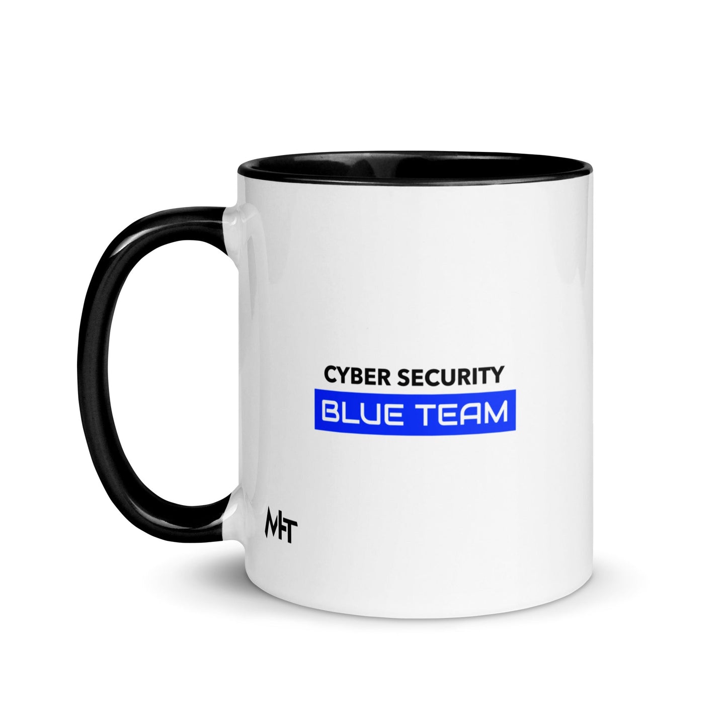 Cyber Security Blue Team V12 - Mug with Color Inside by DarkByteGear
