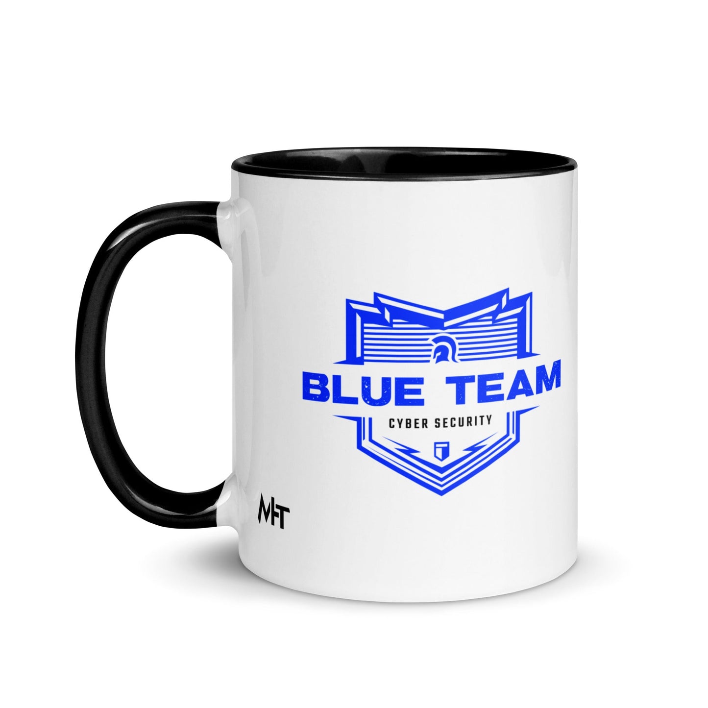 Cyber Security Blue Team V14 - Mug with Color Inside by DarkByteGear