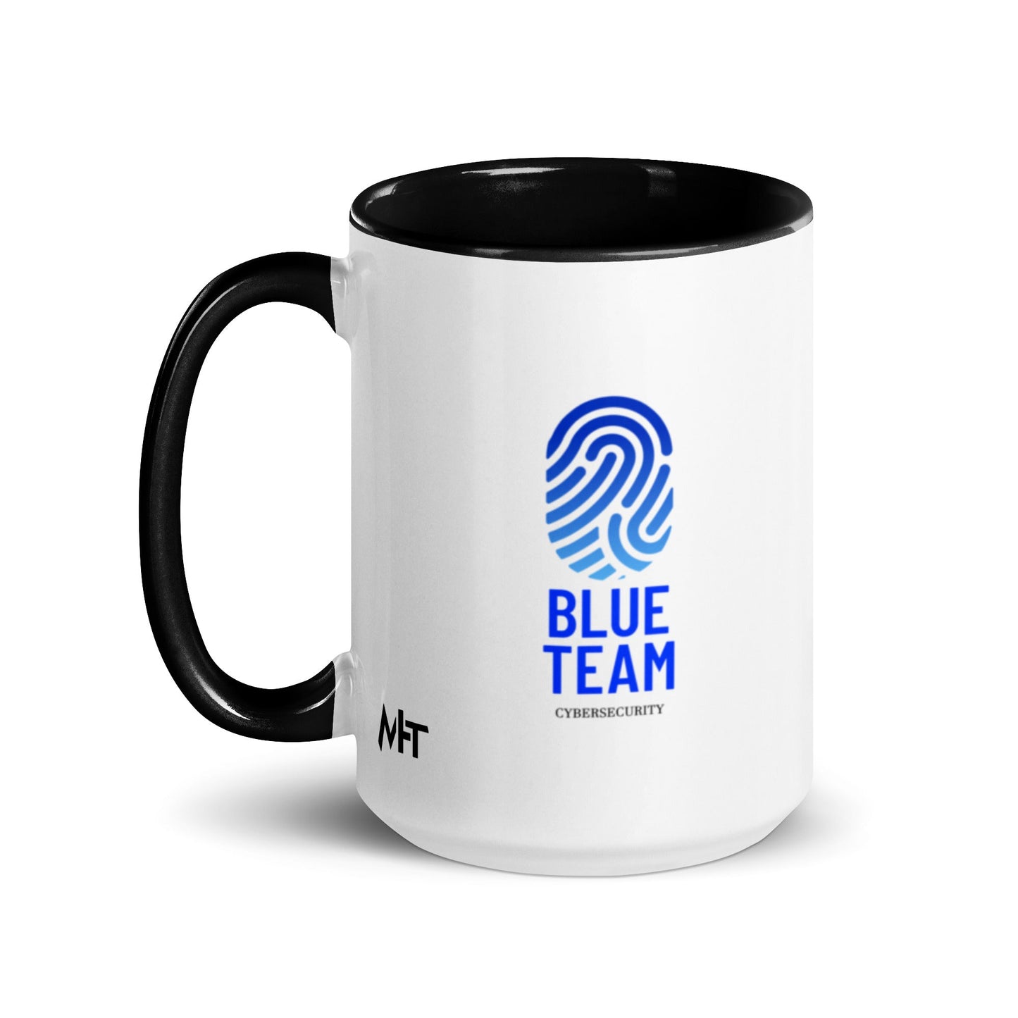 Cyber Security Blue Team V2 - Mug with Color Inside by DarkByteGear