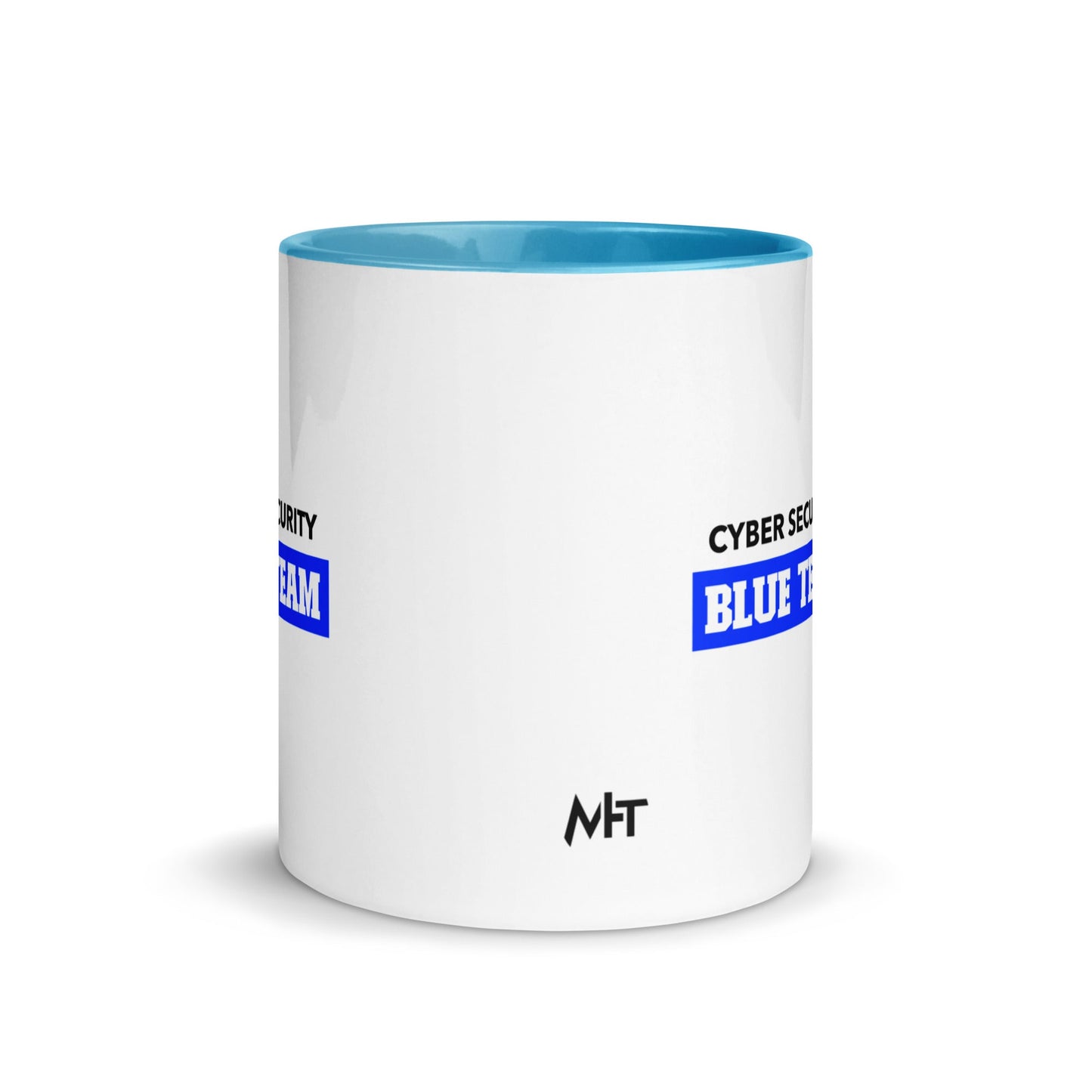 Cyber Security Blue Team V10 - Mug with Color Inside by DarkByteGear