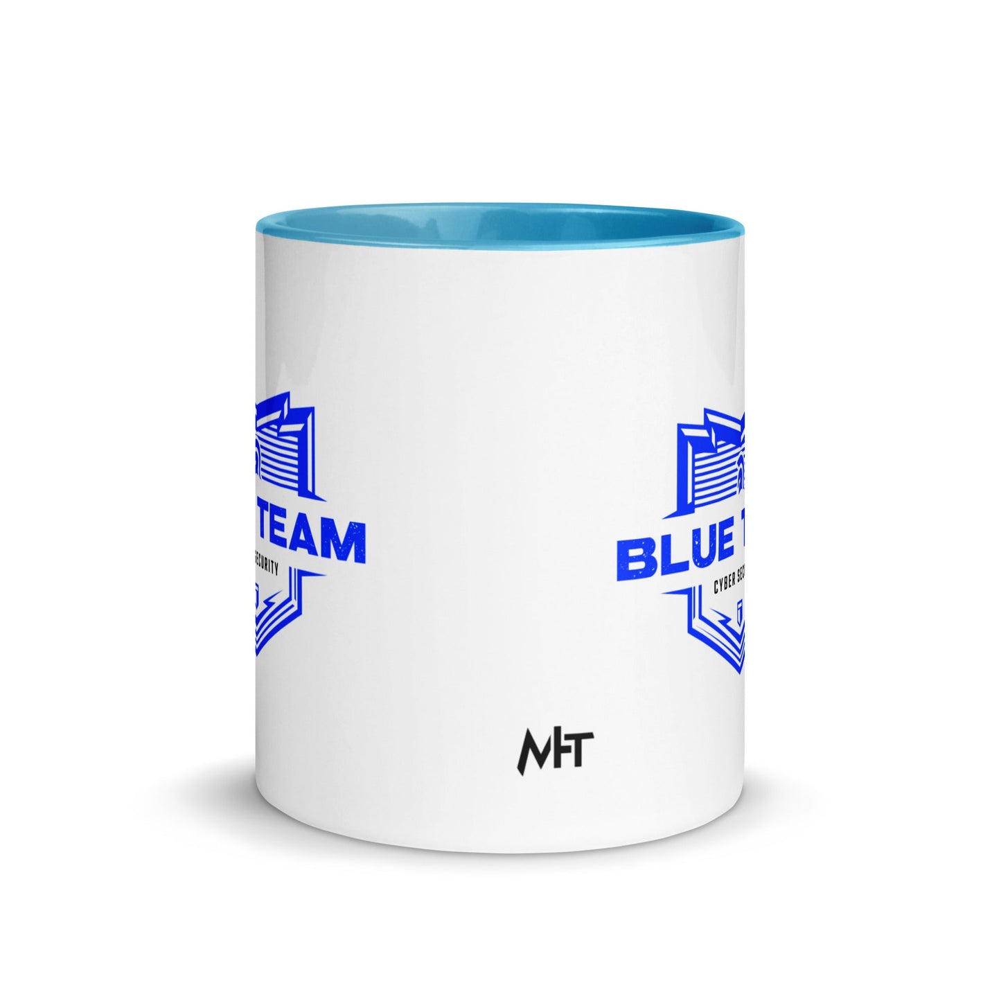 Cyber Security Blue Team V14 - Mug with Color Inside by DarkByteGear