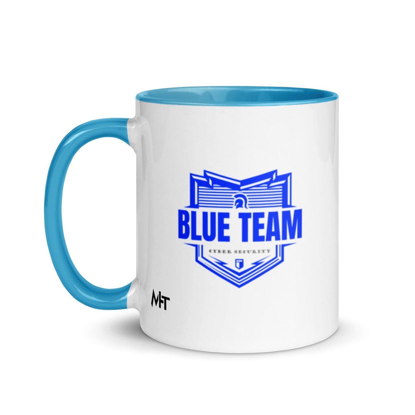 Cyber Security Blue Team - Mug with Color Inside by DarkByteGear